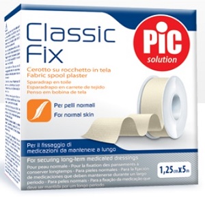CEROTTO IN ROCCHETTO CLASSIC FIX WHITE 1,25X500 CM FUSTELLA - Farmapre