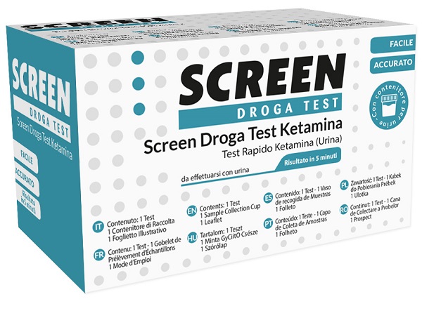 SCREEN DROGA TEST KETAMINA TEST ANTIDROGA CON CONTENITORE URINA - Farmapre