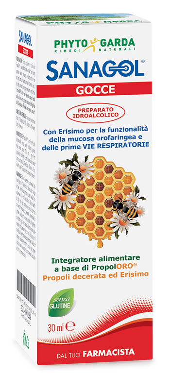 SANAGOL GOCCE PROPOLI ESTRATTO IDROALCOLICO 30 ML - Farmapre