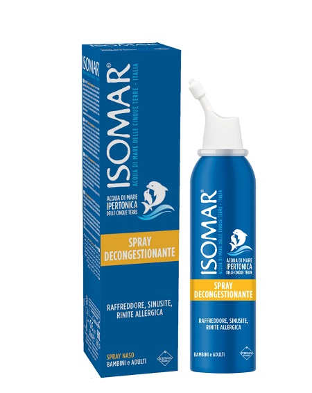 ISOMAR NASO CHIUSO SOLUZIONE ACQUA DI MARE IPERTONICA PER DECONGESTIONE NASO CHIUSO 50 ML - Farmapre