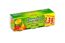 DIETERBA OMOGENEIZZATO FRUTTA MISTA 3 PEZZI 80 G - Farmapre