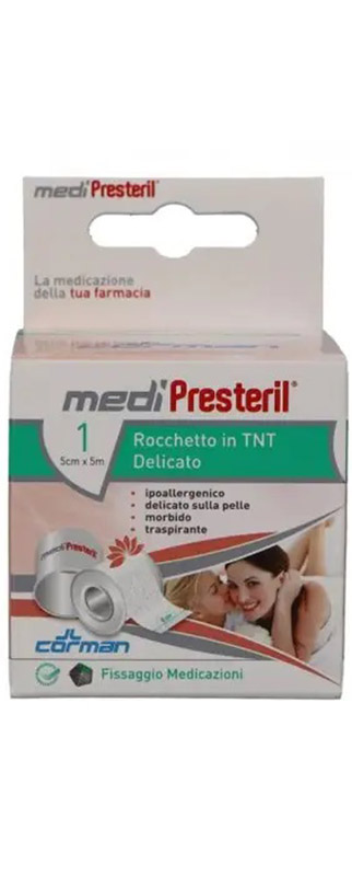 CEROTTO IN ROCCHETTO IN TNT MEDIPRESTERIL DELICATO M5X5CM - Farmapre