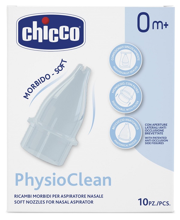 RICAMBI MORBIDI PER ASPIRATORE NASALE CHICCO PHYSIOCLEAN - Farmapre
