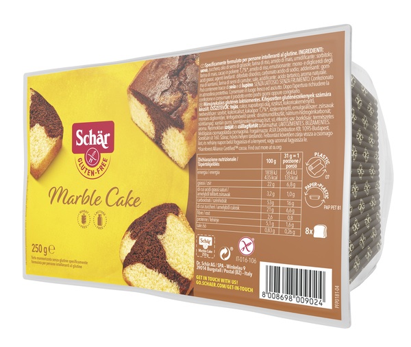 SCHAR MARBLE CAKE SENZA LATTOSIO 250 G - Farmapre