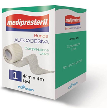 BENDA ADESIVA MEDIPRESTERIL 4X400CM - Farmapre