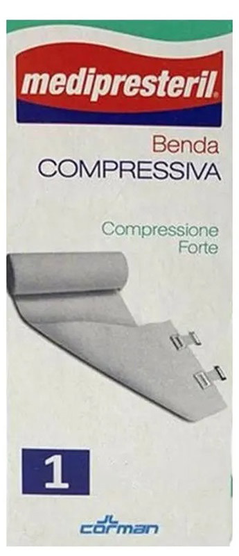 BENDA MEDIPRESTERIL COMPRESSIONE FORTE M4,5X10CM TESI - Farmapre