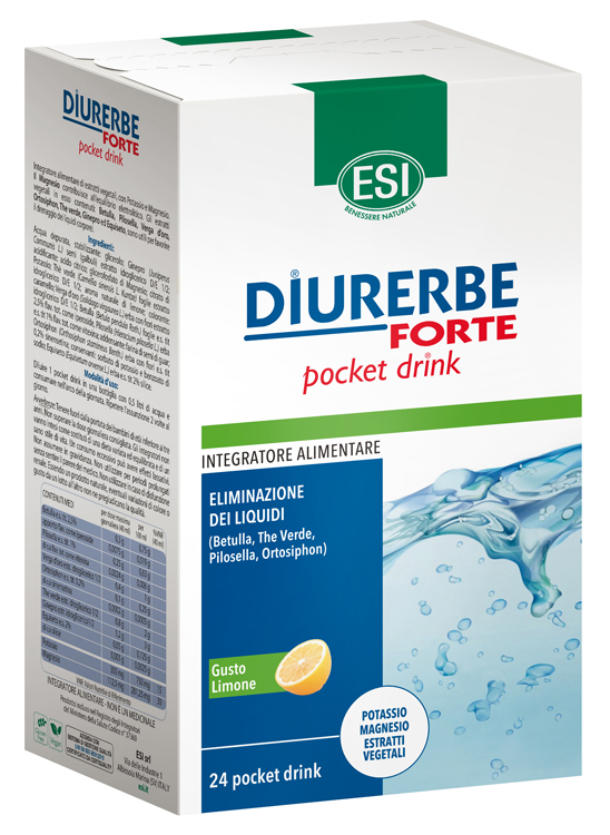 ESI DIURERBE FORTE POCKET DRINK LIMONE 24 X 20 ML - Farmapre