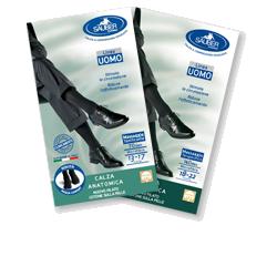 CALZA UOMO COTONE 140 DENARI GRANDE NERO - Farmapre