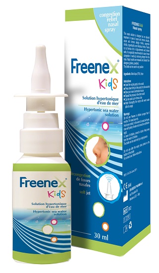 FREENEX IPERTONICO KIDS SPRAY NASALE CON ACQUA DI MARE 30 ML - Farmapre