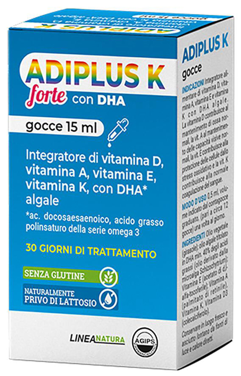 ADIPLUS K FORTE CON DHA GOCCE FLACONCINO 15 ML - Farmapre