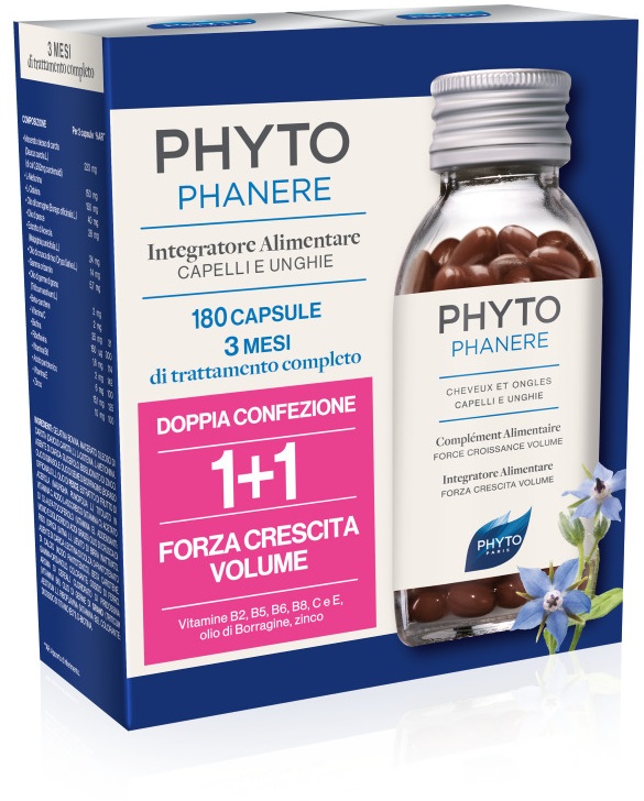 PHYTO PARIS PHYTOPHANERE INTEGRATORE ALIMENTARE CAPELLI/UNGHIE 90+90 CAPSULE - Farmapre