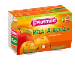 PLASMON OMOGENEIZZATO MELA ALBICOCCA 2 X 104 G - Farmapre