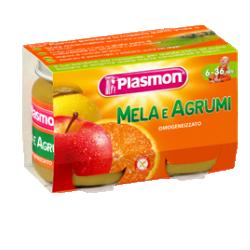 PLASMON OMOGENEIZZATO MELA AGRUMI 2 X 104 G - Farmapre