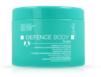 DEFENCE BODY ANTICELLULITE FANGO ALLE 3 ARGILLE VASO 500 G - Farmapre