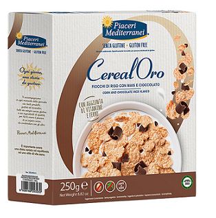 PIACERI MEDITERRANEI CEREALORO FIOCCHI RISO MAIS E CIOCCOLATO 250 G - Farmapre