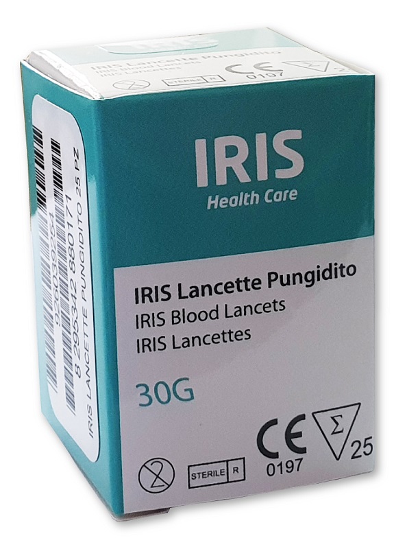 LANCETTE PUNGIDITO IRIS 25 PEZZI - Farmapre
