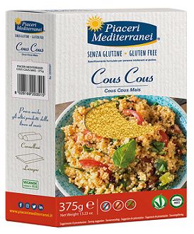 PIACERI MEDITERRANEI COUS COUS DI MAIS 375 G - Farmapre