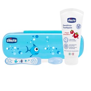 CHICCO SET DENTALE AZZURRO CON FLUORO - Farmapre
