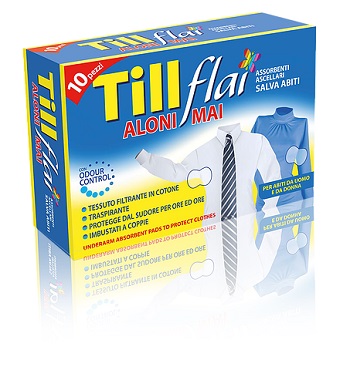 TILL FLAI ASSORBENTI ASCELLARI NUOVO ADESIVO 10 PEZZI - Farmapre