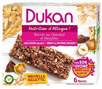 DUKAN BARRETTA CIOCCOLATO/NOCCIOLA 6 PEZZI 25 G - Farmapre