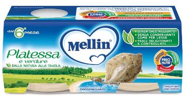 MELLIN OMOGENEIZZATO PLATESSA 2X80 G - Farmapre