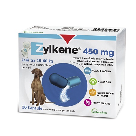 ZYLKENE CANI GROSSA TAGLIA 15-60KG 20 CAPSULE DA 450 MG - Farmapre