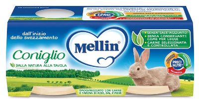 MELLIN OMOGENEIZZATO CONIGLIO 2 X 80 G - Farmapre
