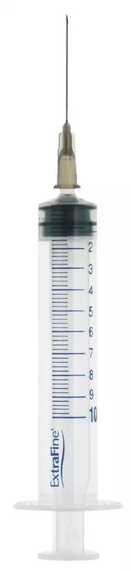 SIRINGA EXTRAFINE IPODERMICA 10 ML AGO 12 GAUGE 22 - Farmapre