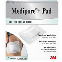 MEDICAZIONE MEDIPORE+PAD 10X15CM 5PEZZI - Farmapre
