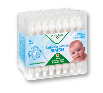 PROFAR BASTONCINI OVATTATI BAMBINI 56 PEZZI - Farmapre