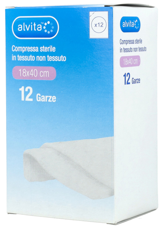 GARZA COMPRESSA TNT 18X40CM 12 PEZZI - Farmapre