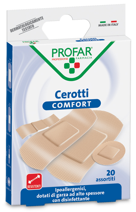 CEROTTO COMFORT ASSORTITI 20 PEZZI PROFAR - Farmapre