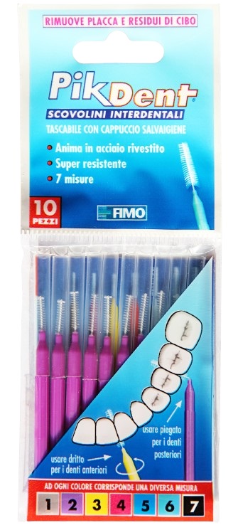 PIKDENT STUZZICOLINO 2 VIOLA 10 PEZZI - Farmapre