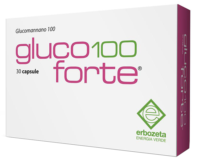 GLUCO 100 FORTE GLUCOMANNANO 100 30 CAPSULE DA 900 MG - Farmapre