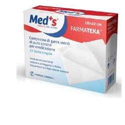 GARZA COMPRESSA MEDS 12/8 36X40CM 12 PEZZI - Farmapre