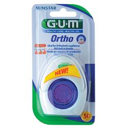 GUM ORTHO FLOSS FILO SPUGNOSO 50 PEZZI - Farmapre