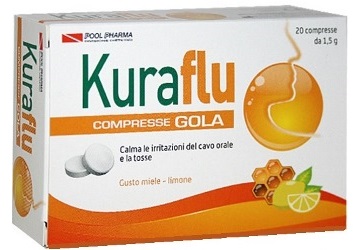 KURAFLU GOLA LIMONE/MIELE 20 COMPRESSE - Farmapre
