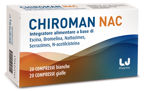 CHIROMAN NAC 20 COMPRESSE BIANCHE + 20 COMPRESSE GIALLE - Farmapre