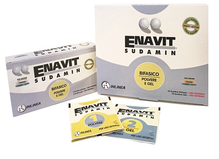 ENAVIT SUDAMIN BIFASICO 6 BUSTINE POLVERE + 6 BUSTINE GEL - Farmapre