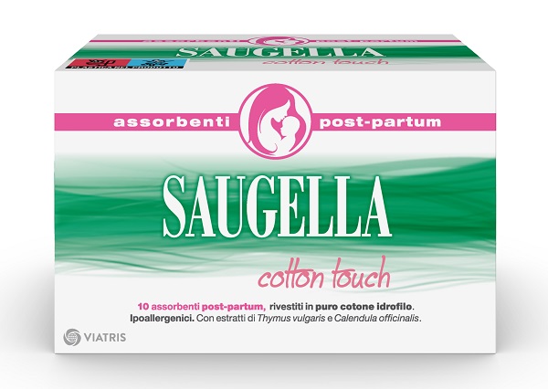 SAUGELLA COTTON TOUCH ASSORBENTI POSTPARTUM 10 PEZZI - Farmapre