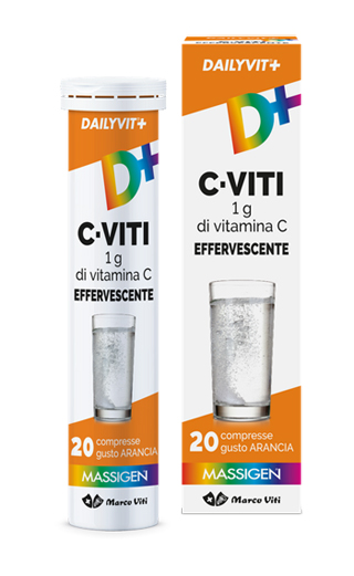 MASSIGEN VITAMINA C 1G EFFERVESCENTE 20 COMPRESSE - Farmapre