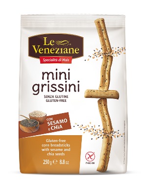 LE VENEZIANE MINI GRISSINI SESAMO E CHIA 250 G - Farmapre