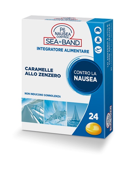 P6 NAUSEA CONTROL CARAMELLE ANTI NAUSEA VIAGGIO ALLO ZENZERO 24 PEZZI - Farmapre