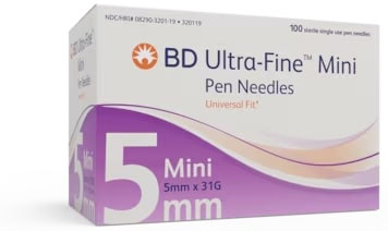 AGO PER PENNA DA INSULINA THINWALL BD GAUGE 31 5 MM 100 PEZZI - Farmapre