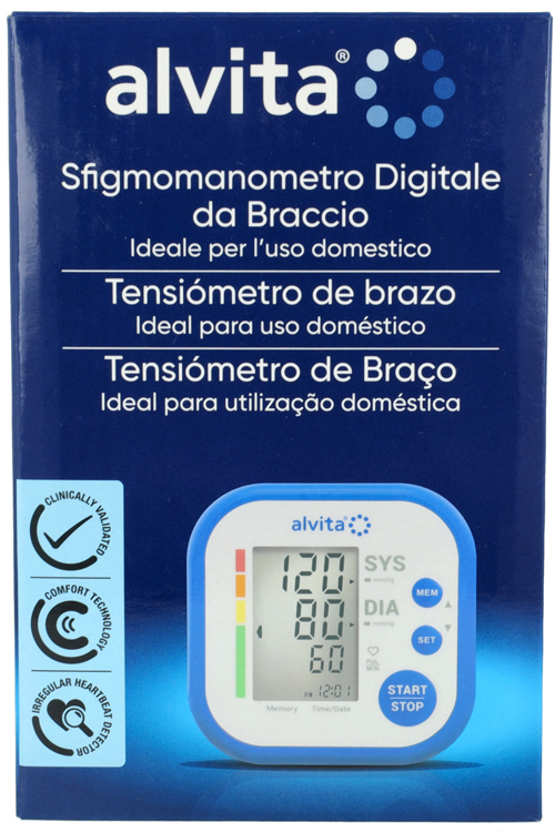 SFIGMOMANOMETRO DIGITALE DA BRACCIO ALVITA - Farmapre
