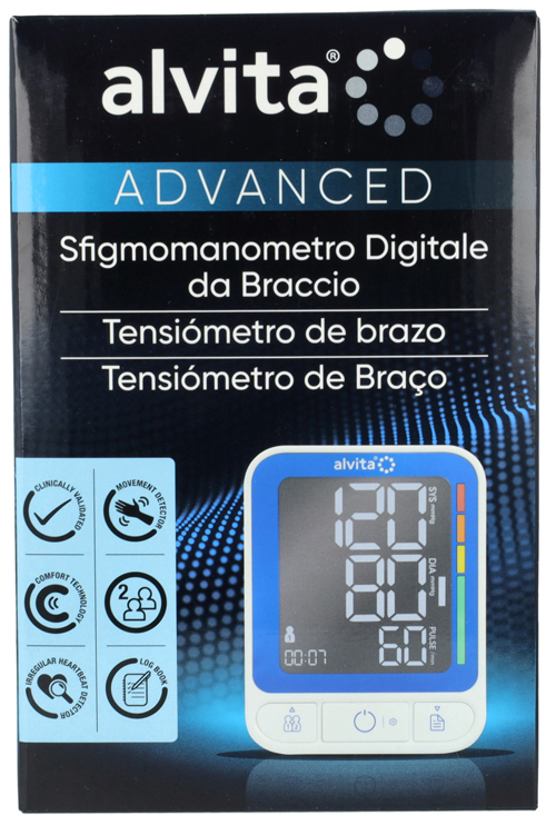 SFIGMOMANOMETRO DIGITALE DA BRACCIO ALVITA ADVANCED - Farmapre