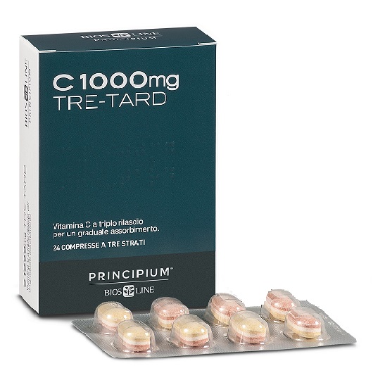 PRINCIPIUM C 1000 MG TRE-TARD 24 COMPRESSE A TRE STRATI - Farmapre