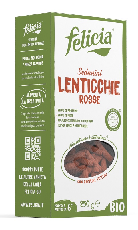 FELICIA BIO SEDANINI LENTICCHIE ROSSE 250 G - Farmapre