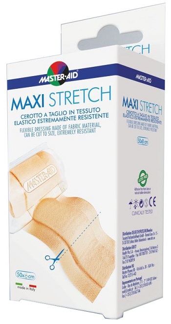 MASTER-AID STRETCH CEROTTO A TAGLIO IN TESSUTO ELASTICO RESISTENTE 50 X 6 CM - Farmapre