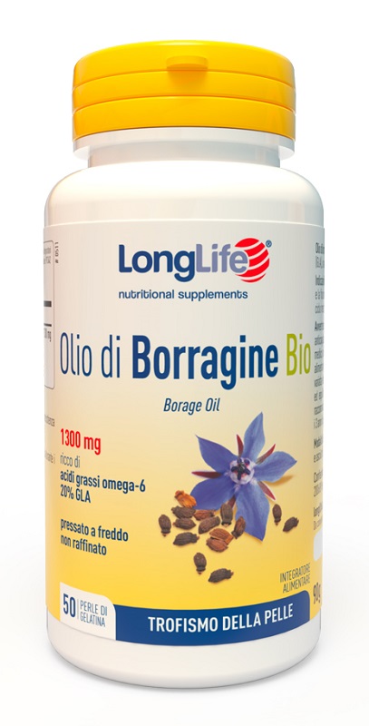 LONGLIFE OLIO BORRAGINE BIO 50 PERLE IN GELATINA - Farmapre